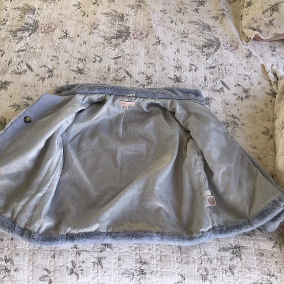 Periwinkle Moonlight Faux Fur Coat Jacket By Philosophy Republic Clothing - Picture 5 of 14